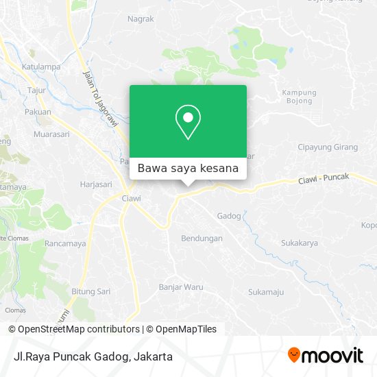 Peta Jl.Raya Puncak Gadog