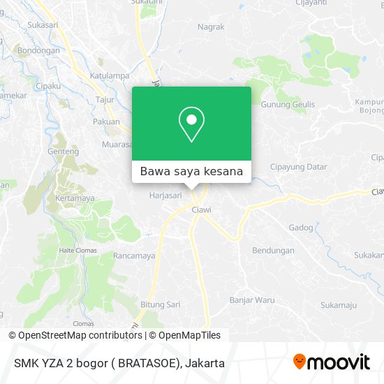 Peta SMK YZA 2 bogor ( BRATASOE)