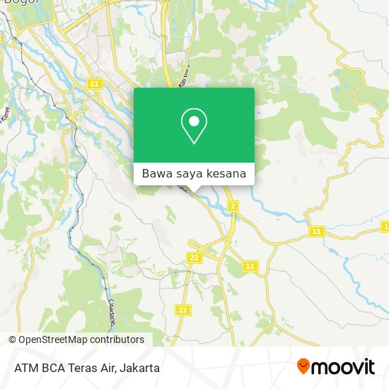 Peta ATM BCA Teras Air