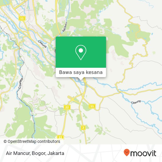 Peta Air Mancur, Bogor