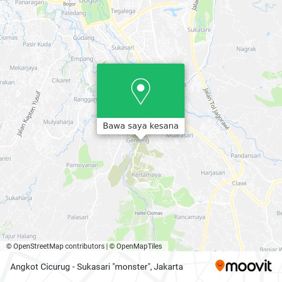 Peta Angkot Cicurug - Sukasari "monster"