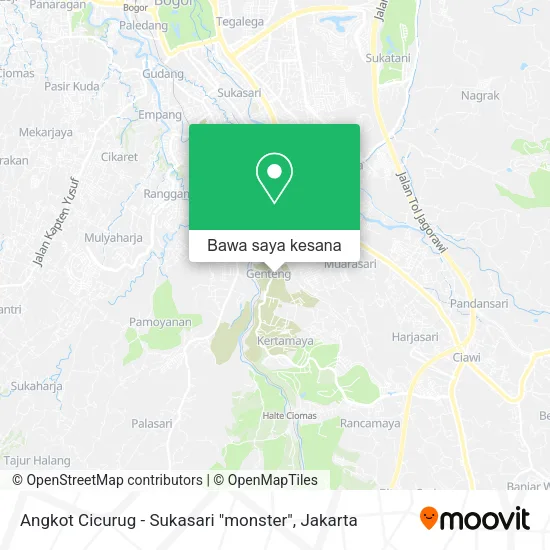 Peta Angkot Cicurug - Sukasari "monster"