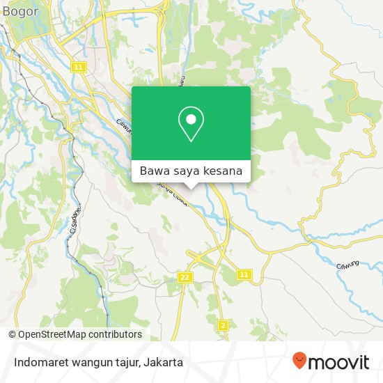 Peta Indomaret wangun tajur