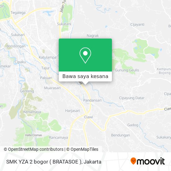 Peta SMK YZA 2 bogor ( BRATASOE )