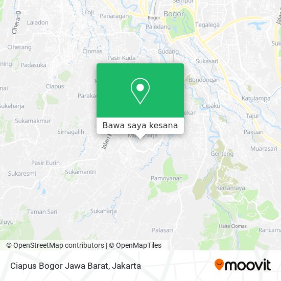 Peta Ciapus Bogor Jawa Barat