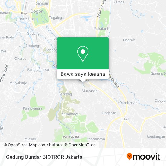 Peta Gedung Bundar BIOTROP