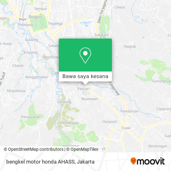 Peta bengkel motor honda AHASS