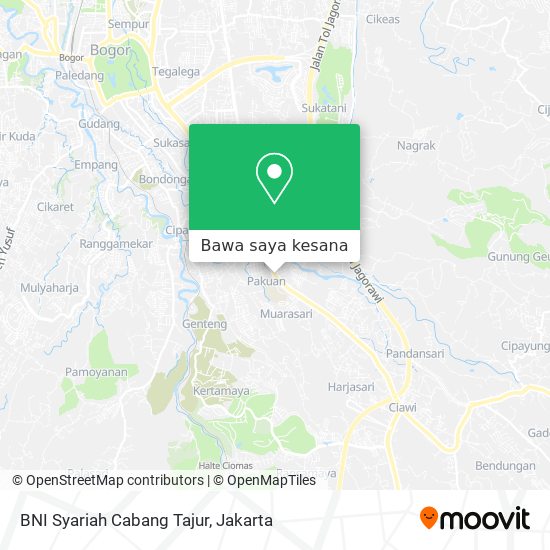 Peta BNI Syariah Cabang Tajur