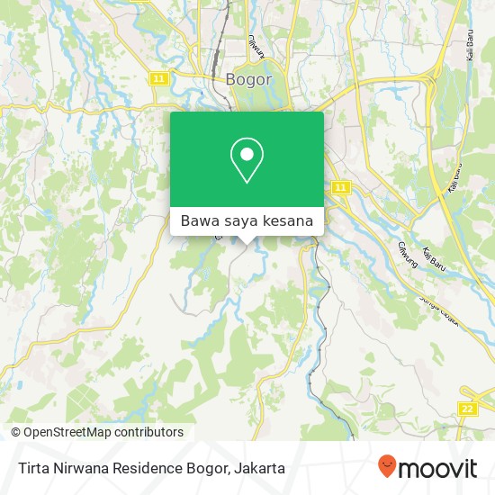 Peta Tirta Nirwana Residence Bogor