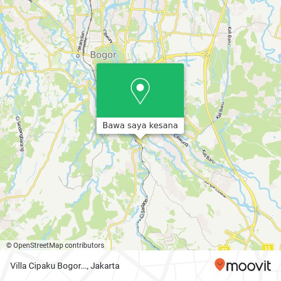 Peta Villa Cipaku Bogor...