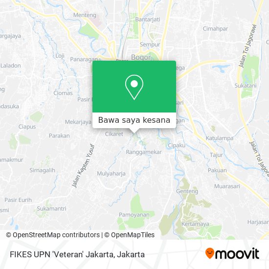 Peta FIKES UPN 'Veteran' Jakarta