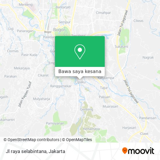 Peta Jl raya selabintana