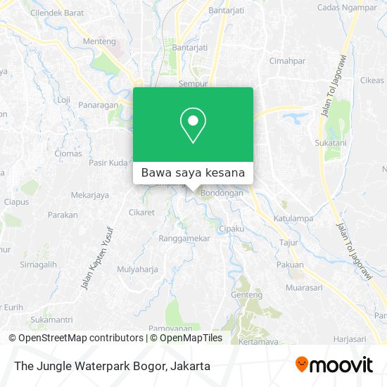Peta The Jungle Waterpark Bogor