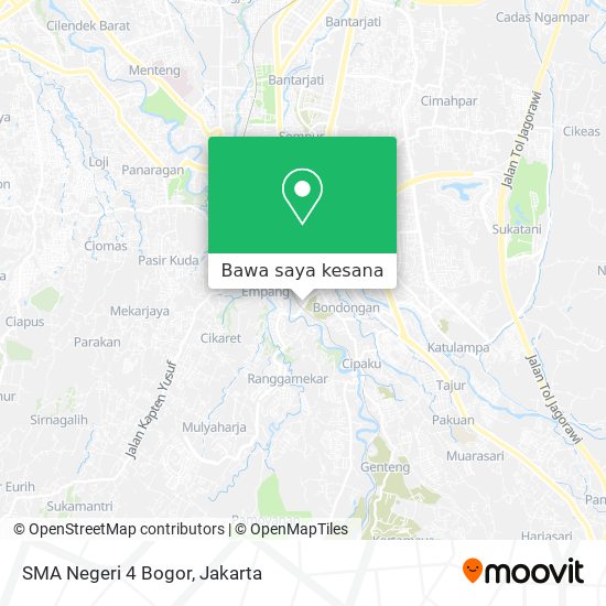 Peta SMA Negeri 4 Bogor