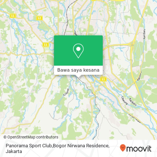 Peta Panorama Sport Club,Bogor Nirwana Residence