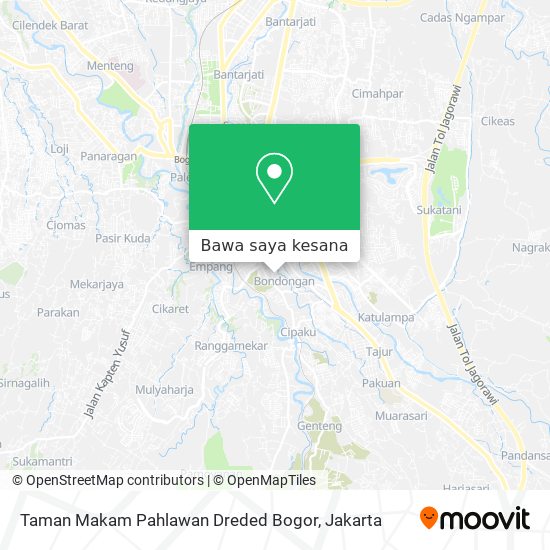 Peta Taman Makam Pahlawan Dreded Bogor