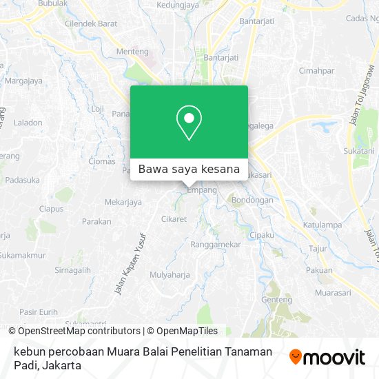 Peta kebun percobaan Muara Balai Penelitian Tanaman Padi