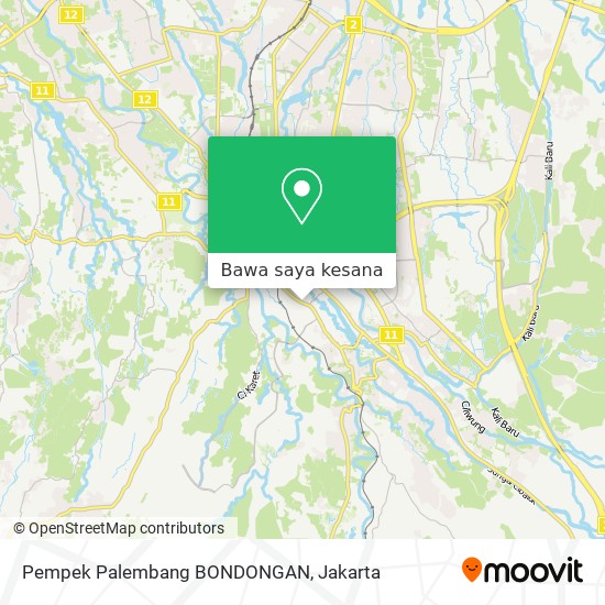 Peta Pempek Palembang BONDONGAN