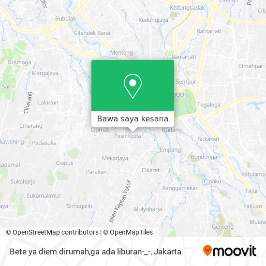 Peta Bete ya diem dirumah,ga ada liburan-_-