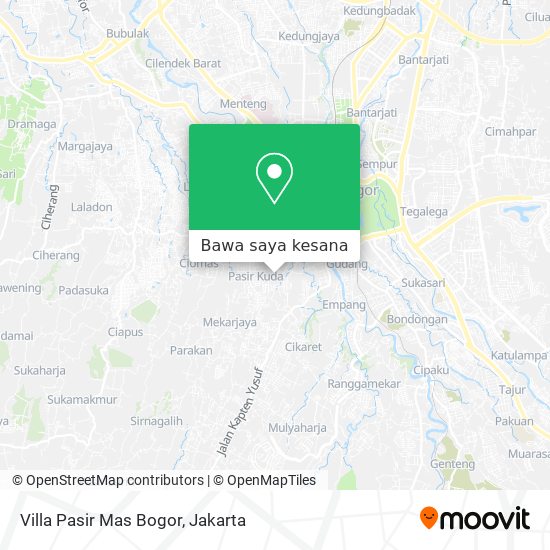 Peta Villa Pasir Mas Bogor