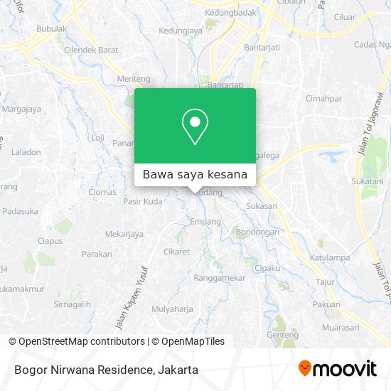 Peta Bogor Nirwana Residence