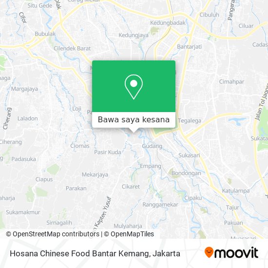 Peta Hosana Chinese Food Bantar Kemang