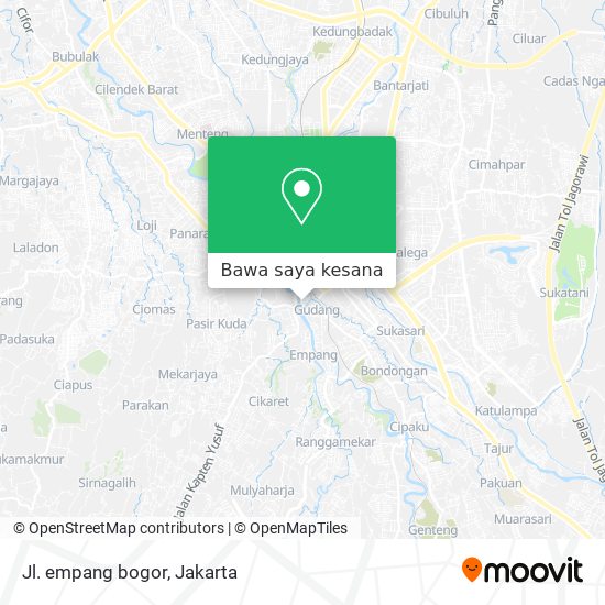 Peta Jl. empang bogor