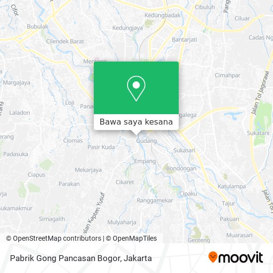 Peta Pabrik Gong Pancasan Bogor