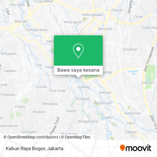 Peta Kebun Raya Bogor