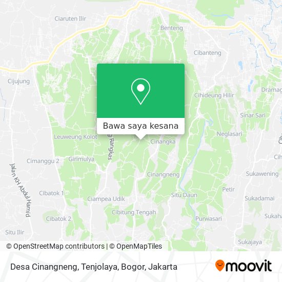 Peta Desa Cinangneng, Tenjolaya, Bogor