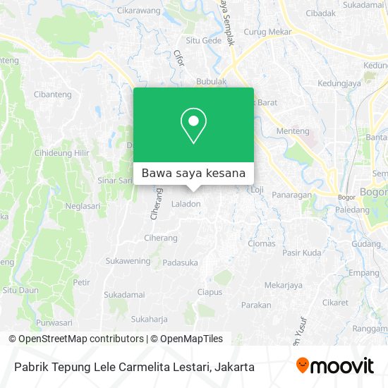 Peta Pabrik Tepung Lele Carmelita Lestari