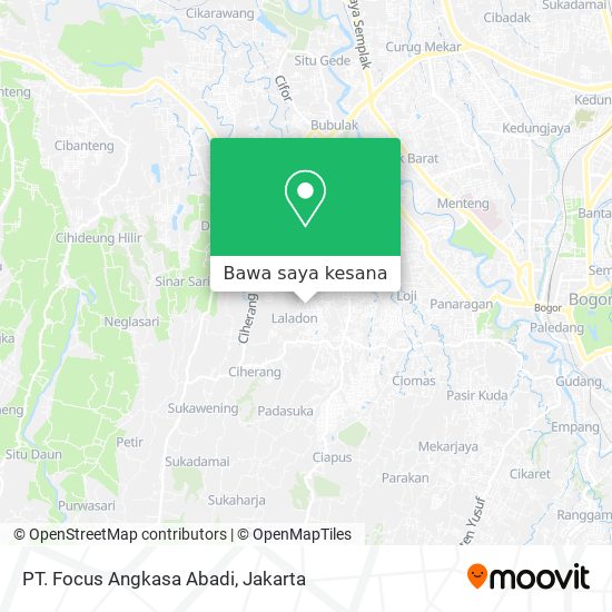 Peta PT. Focus Angkasa Abadi