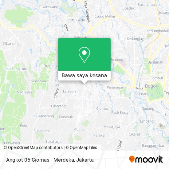 Peta Angkot 05 Ciomas - Merdeka