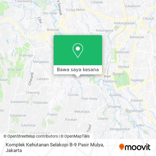 Peta Komplek Kehutanan Selakopi B-9 Pasir Mulya