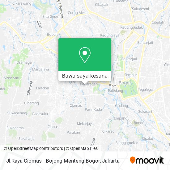 Peta Jl.Raya Ciomas - Bojong Menteng Bogor