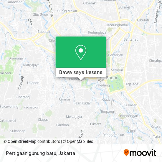 Peta Pertigaan gunung batu