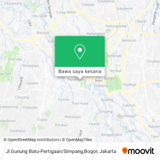 Peta Jl.Gunung Batu-Pertigaan / Simpang,Bogor