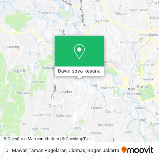 Peta Jl. Mawar, Taman Pagelaran, Ciomas, Bogor