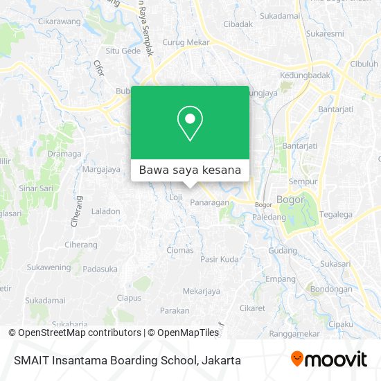 Peta SMAIT Insantama Boarding School