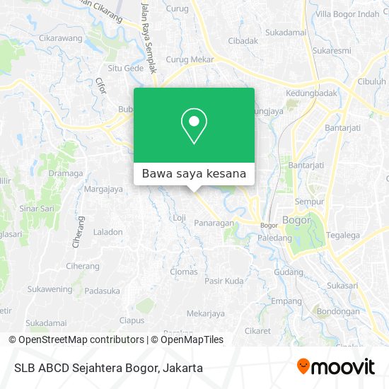 Peta SLB ABCD Sejahtera Bogor