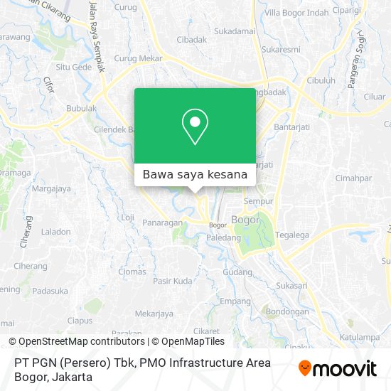 Peta PT PGN (Persero) Tbk, PMO Infrastructure Area Bogor