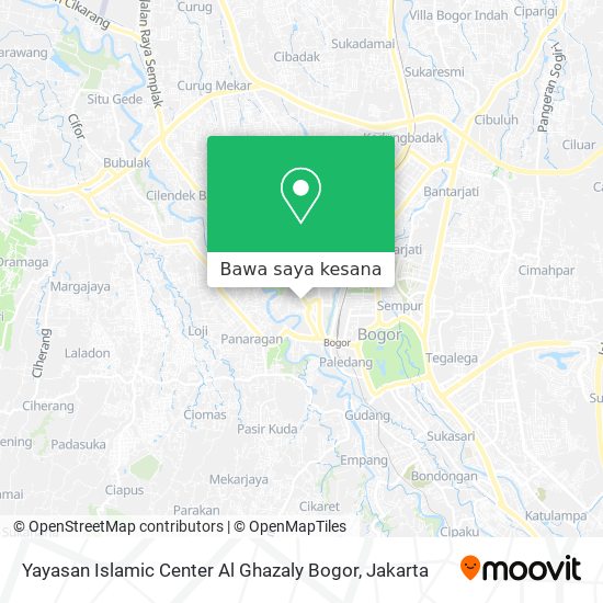 Peta Yayasan Islamic Center Al Ghazaly Bogor