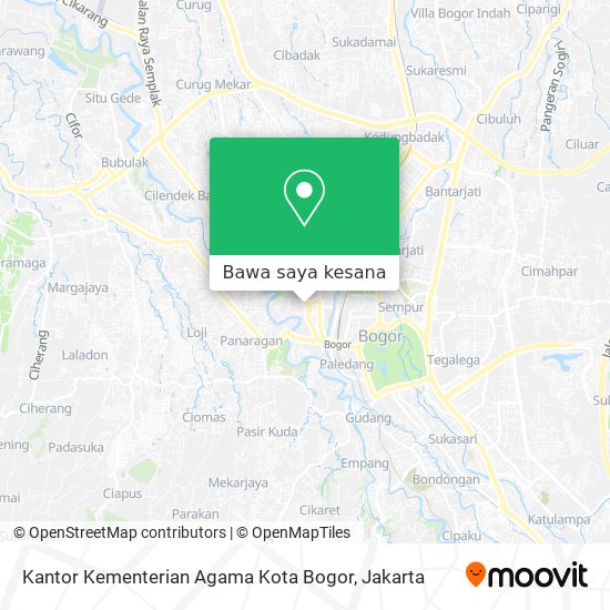 Peta Kantor Kementerian Agama Kota Bogor