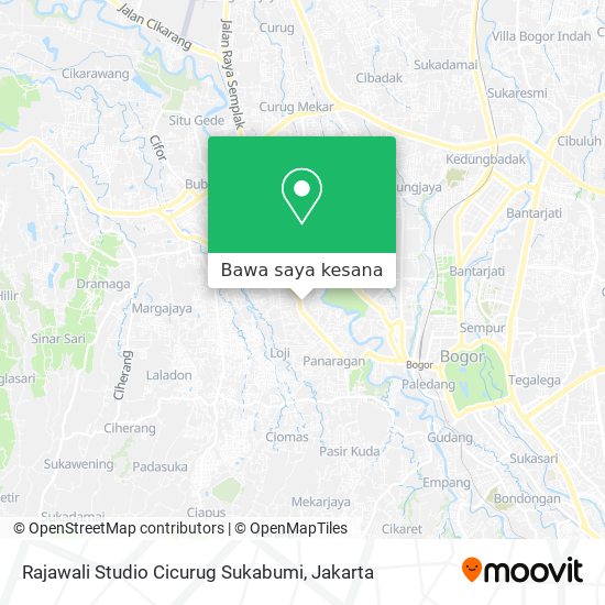 Peta Rajawali Studio Cicurug Sukabumi