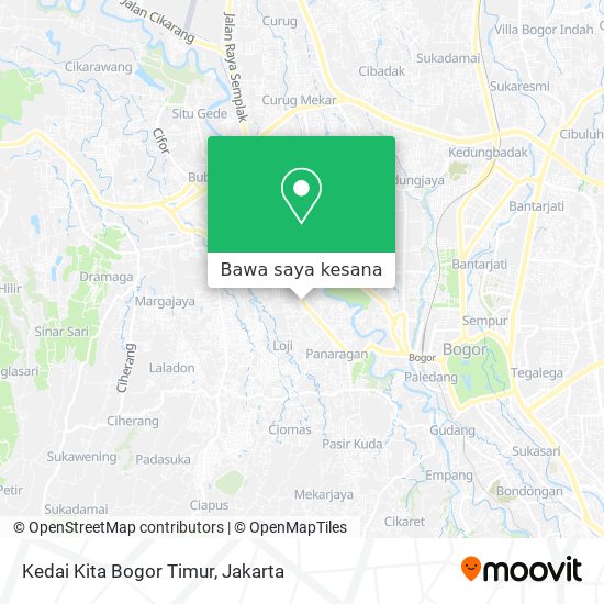 Peta Kedai Kita Bogor Timur