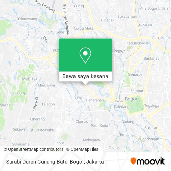 Peta Surabi Duren Gunung Batu, Bogor