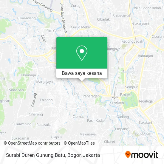 Peta Surabi Duren Gunung Batu, Bogor