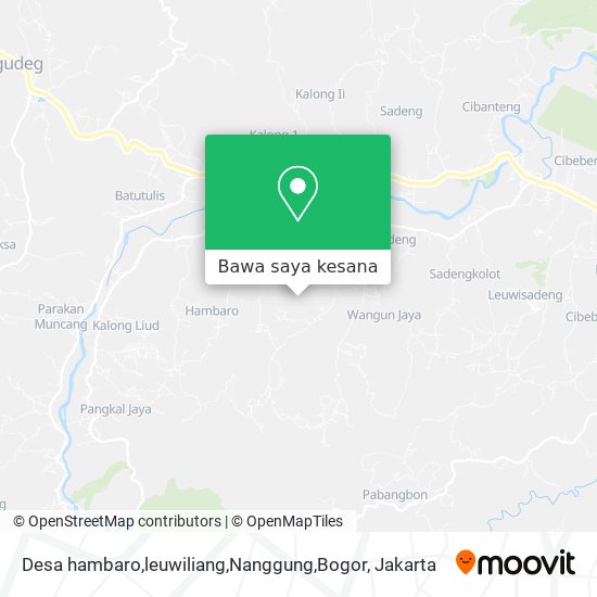 Peta Desa hambaro,leuwiliang,Nanggung,Bogor