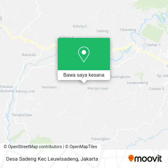 Peta Desa Sadeng Kec Leuwisadeng