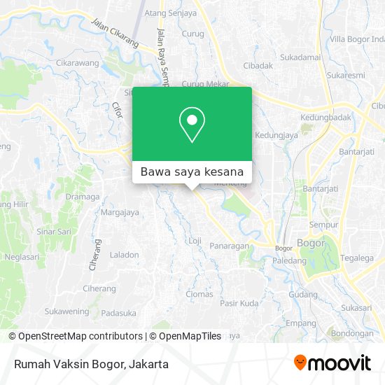 Peta Rumah Vaksin Bogor
